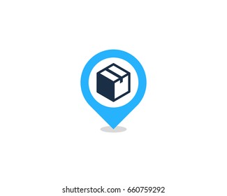 Local Box Icon Logo Design Element