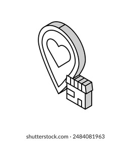 local business isometric icon vector. local business sign. isolated symbol illustration