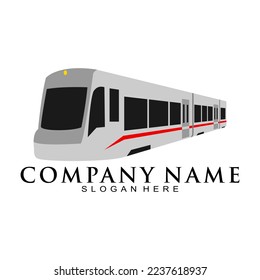 Local city train vector logo