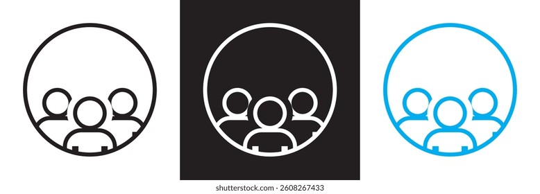 Local Community Support Icon. Vector for websites, mobile interfaces, presentations, banner, visual branding etc. Vector illustration. isolated on white and black background. EPS 10