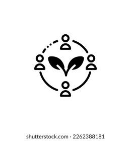 local community vector icon illustration
