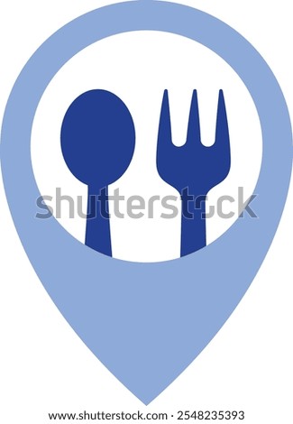 Local Cuisine Location Icon Representing Food Tourism, Regional Dishes, and Culinary Exploration, Perfect for Highlighting Authentic Dining Experiences, Travel Food Guides, and Gastronomic Adventures 