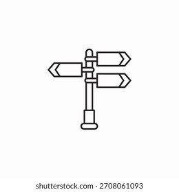 Vector de signo de icono de direcciones locales