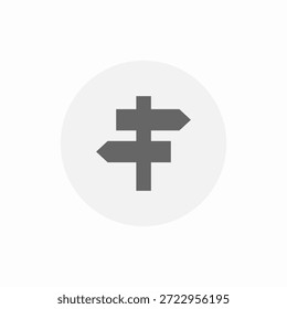 Vector de signo de icono de direcciones locales