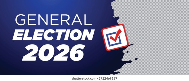 Elecciones locales 2026 Anuncio creativo con Elementos de color Abstractas