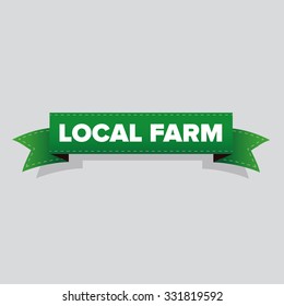 Local farm badge or label