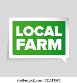 Local farm badge or label
