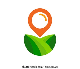 Local Farm Icon Logo Design Element