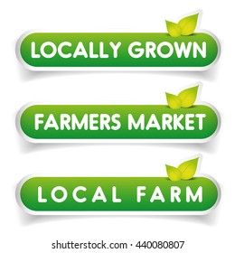 Local farm label vector