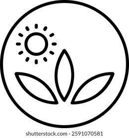 Local Farm Line Vector Icon Design
