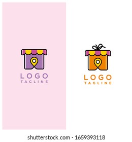 Local Gift Shop Logo Design Template [vector]