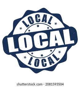 Local grunge rubber stamp on white background, vector illustration