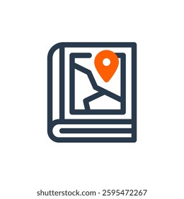 Local Guidebook for Study Abroad Vector Icon