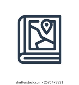 Local Guidebook for Study Abroad Vector Icon