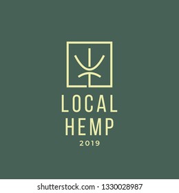 Local Hemp Logo Design Template