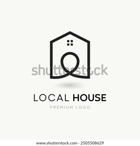 local house icon. local home flat icon vector