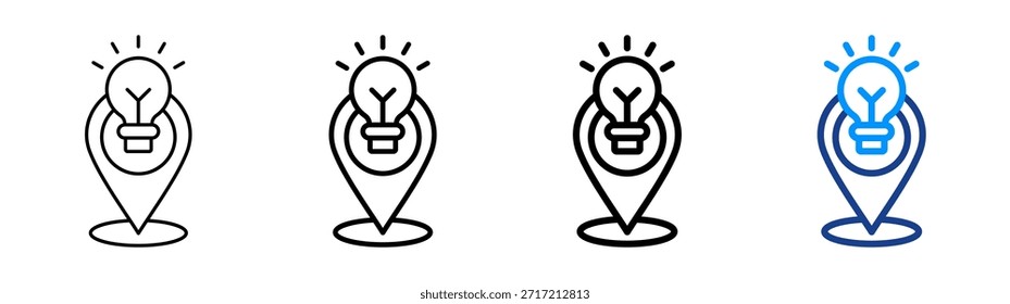 Lokales Knowledge-Symbol - Sammlungssatz für unterschiedliche Umrisse