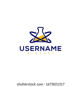 local lab logo design concept vector