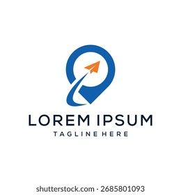 local map for to travel logo design inspiration