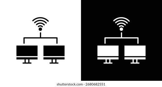 Local network icon symbol. simple design editable.