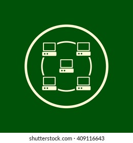 local network icon. vector eps10 icon
