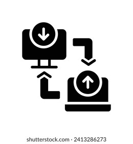 icono de red local. icono de glifo vectorial para tu sitio web, móvil, presentación y diseño de logotipo.
