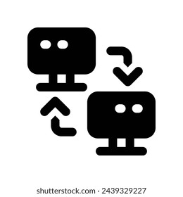 icono de red local. icono de glifo vectorial para su sitio web, móvil, presentación y diseño de logotipo.