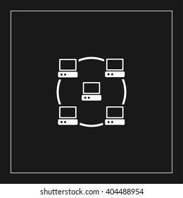 local network icon. local network vector illustration