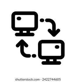 local network icon. vector line icon for your website, mobile, presentation, and logo design.