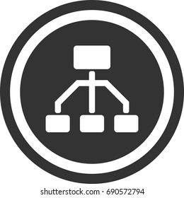 Local network icon,circle sign design
