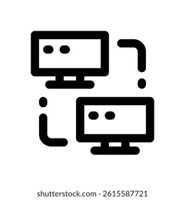 local network line icon. Clean and minimalist vector icon for websites, mobile apps, presentations, and logos. Fully scalable and customizable for any project.