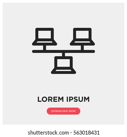 Local network vector icon