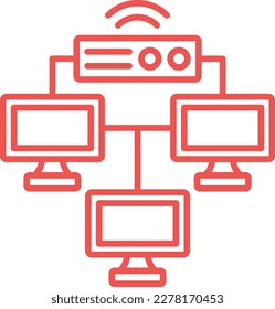 Local Network vector icon. Can be used for printing, mobile and web applications.