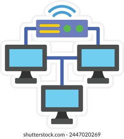 Local Network vector icon. Can be used for printing, mobile and web applications.