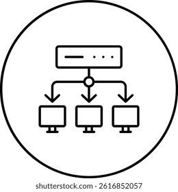 Local Network vector icon. Can be used for printing, mobile and web applications.