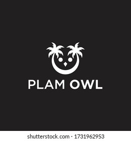 local palm logo. coconut vector