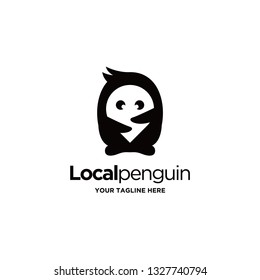 local penguin logo design idea