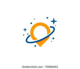 Local Planet Icon Logo Design Element