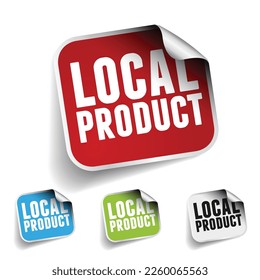 Aufkleber für lokale Produkte
