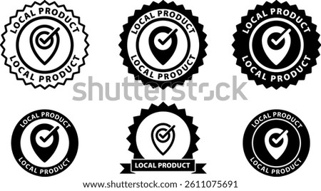 Local Product label ,vector illustration