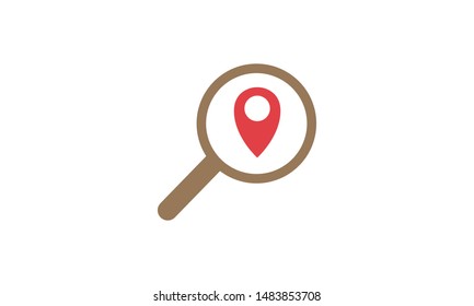 Local Search Engine Optimization Flat Icon, Search Engine Optimization Element
