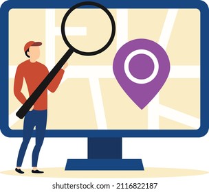 Local Search Optimization Flat Modern Design