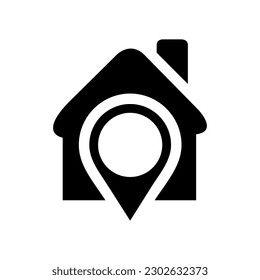 Local SEO Flat Black Icon Isolate On White Background Vector Illustration | Seo Icons