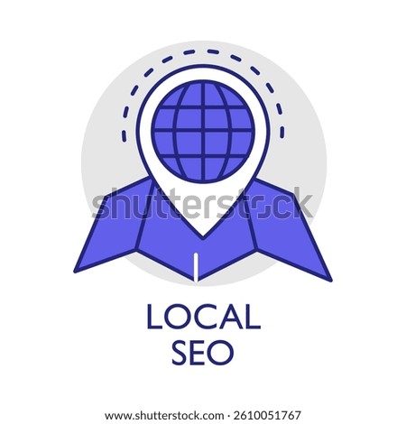 Local SEO – Globe and Map Pin Representing Regional Digital Marketing