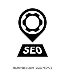 Local seo icon design. isolated on white background. vector illustration 