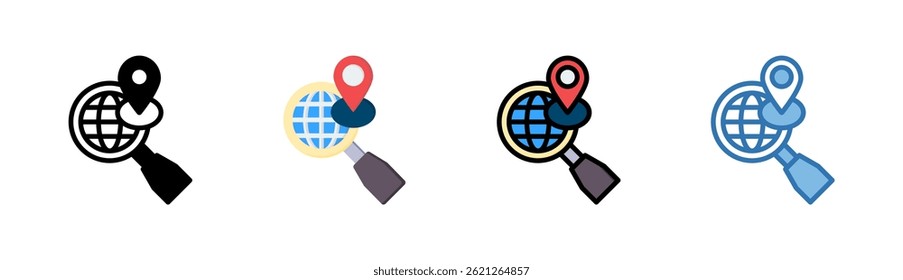 Local Seo Icon Element For Design
