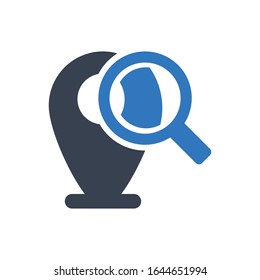 Local SEO icon on white background.