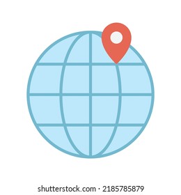 Local SEO icon vector image. Can also be used for Search Engine Optimization. Suitable for mobile apps, web apps and print media.