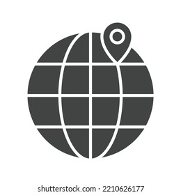 Imagen vectorial de icono SEO local. También se puede utilizar para la optimización de motores de búsqueda. Adecuado para aplicaciones móviles, aplicaciones web y medios impresos.