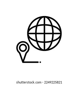 Local SEO icon in vector. Logotype